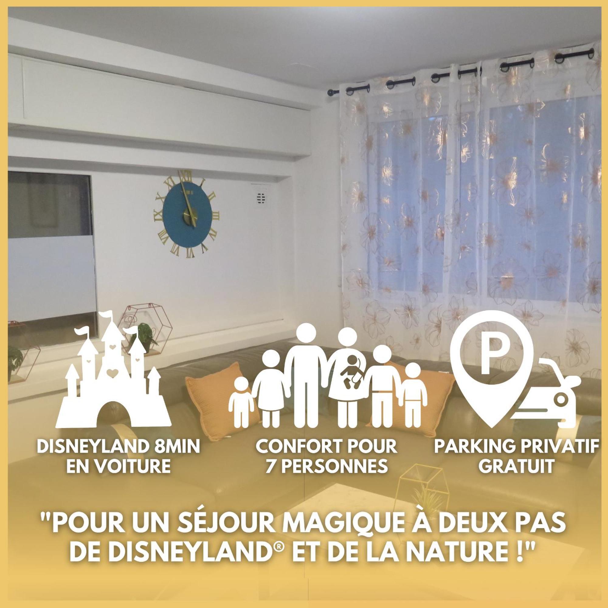 Le Refuge A 8min Disneyland - Parking - 6 Personnes